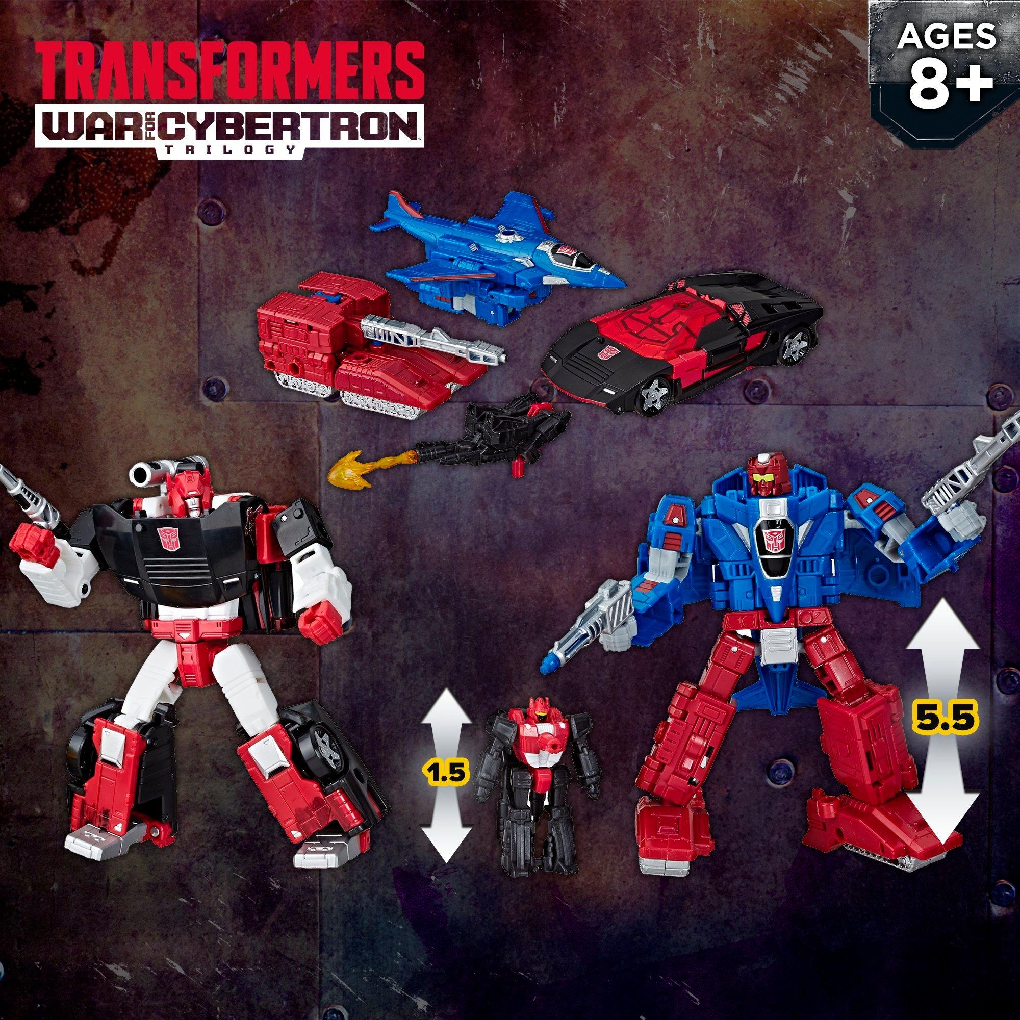 Transformers Toys Generations War for Cybertron Deluxe WFC-S26 Autobot Alphastrike Counterforce 3-Pack - Final Strike Figure Series: Part 1