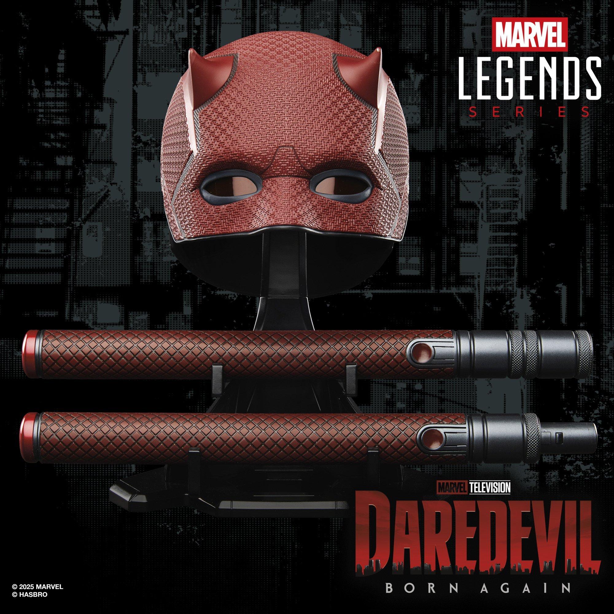 Marvel Legends Series Daredevil: Born Again Premium Roleplay Mask and Billy Club