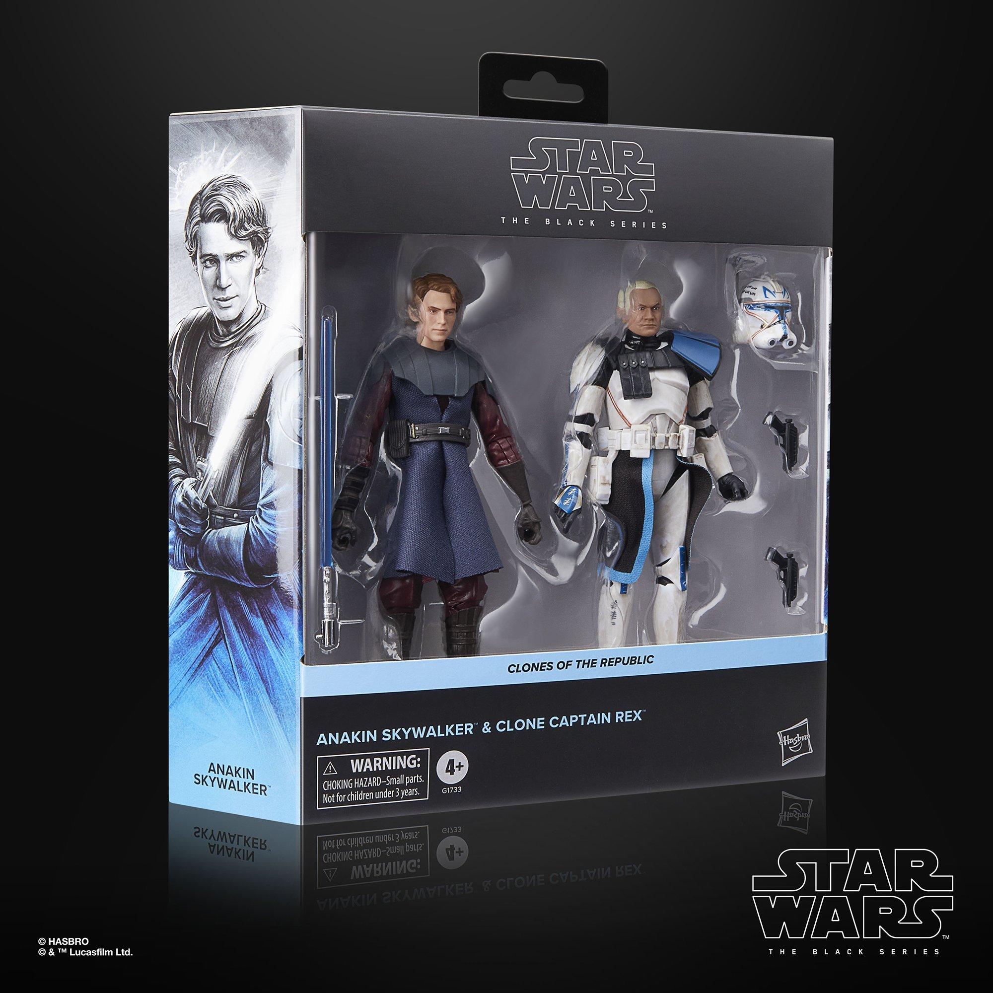 STAR WARS The Black Series Anakin Skywalker & Clone Captain Rex