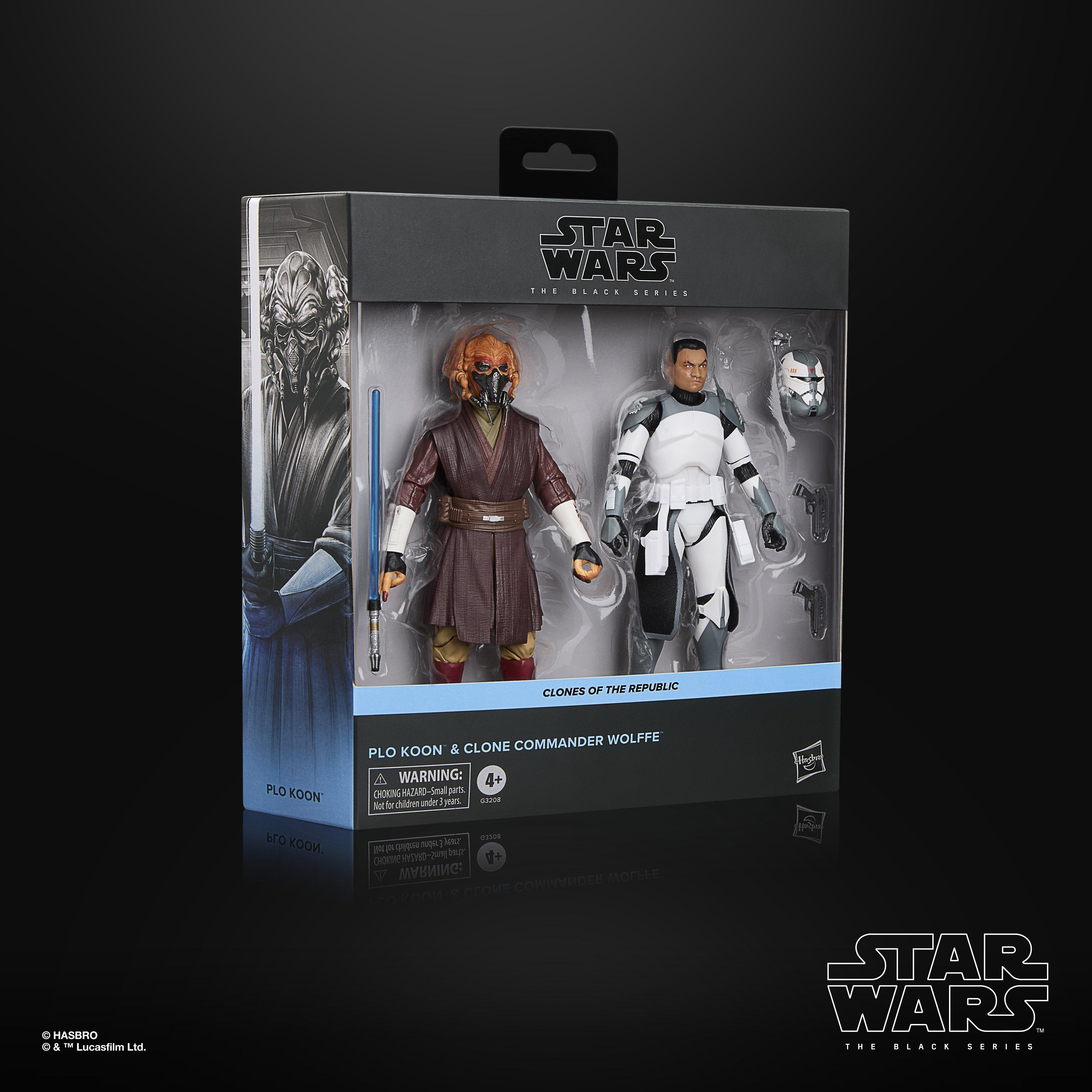 STAR WARS The Black Series Plo Koon & Clone Commander Wolffe